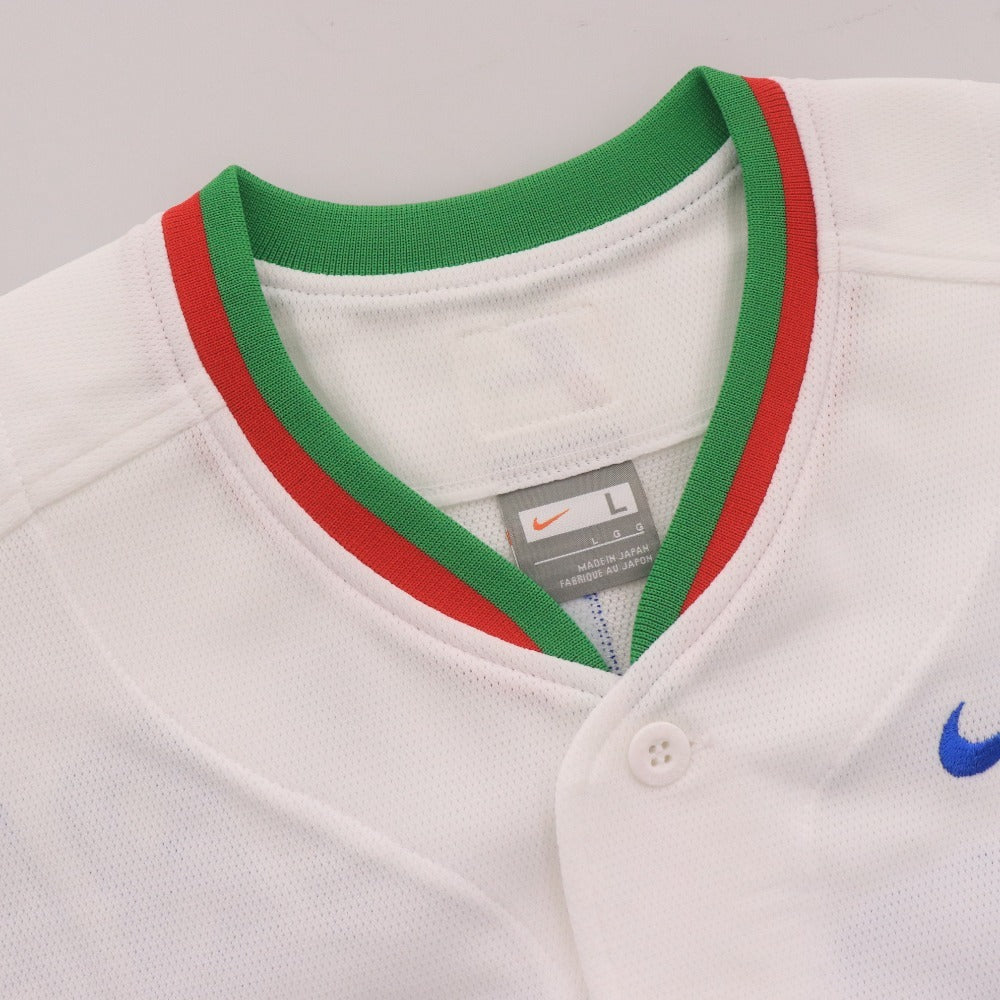 ■ NPB ナイキ 埼玉西武ライオンズ 背番号99 渡辺久信 Tシャツ A50 ユニフォーム 半袖 トップス アウター NPBロゴ メンズ L ホワイト