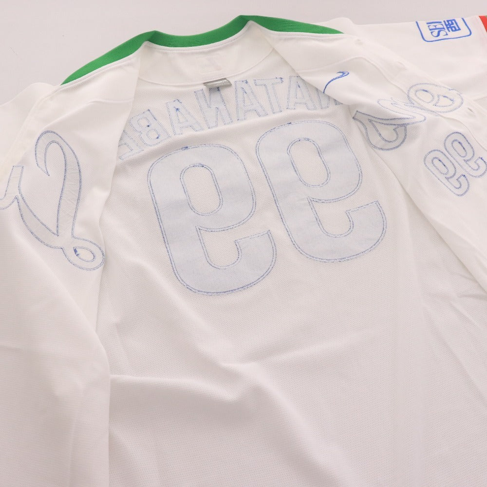 ■ NPB ナイキ 埼玉西武ライオンズ 背番号99 渡辺久信 Tシャツ A50 ユニフォーム 半袖 トップス アウター NPBロゴ メンズ L ホワイト