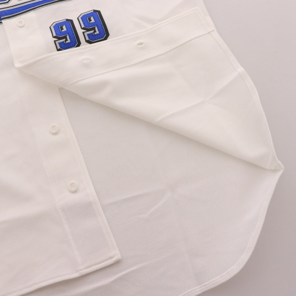 ■ NPB 埼玉西武ライオンズ 背番号99 渡辺久信 ユニフォーム 1979-2008年 30周年 A50 半袖 トップス アウター NPBロゴ メンズ L ホワイト