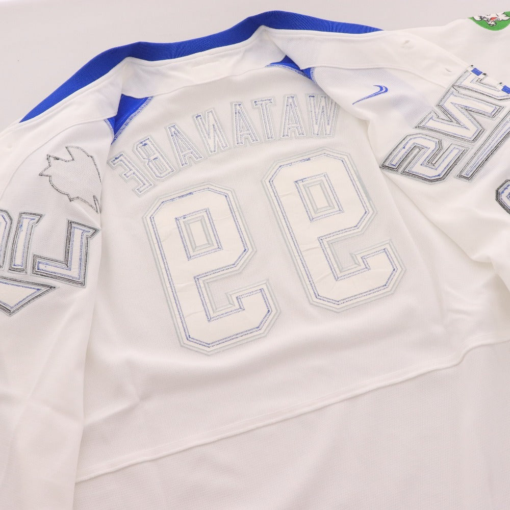 ■ NPB 埼玉西武ライオンズ 背番号99 渡辺久信 ユニフォーム 1979-2008年 30周年 A50 半袖 トップス アウター NPBロゴ メンズ L ホワイト