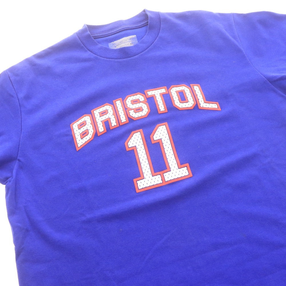 ■ F.C.Real Bristol FCRB ナイキ Tシャツ BRISTOL 11 半袖 トップス Dri-FIT ロゴ プリント 日本製 メンズ M ブルー