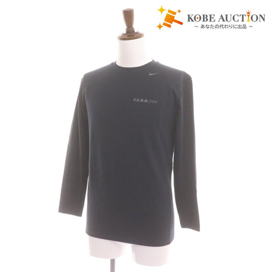 ■ F.C.Real Bristol FCRB ナイキ トレーニングウェア 378426 A41 GYM ジム 長袖 Tシャツ トップス ロゴ メンズ L ブラック