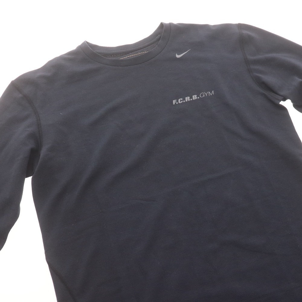 ■ F.C.Real Bristol FCRB ナイキ トレーニングウェア 378426 A41 GYM ジム 長袖 Tシャツ トップス ロゴ メンズ L ブラック