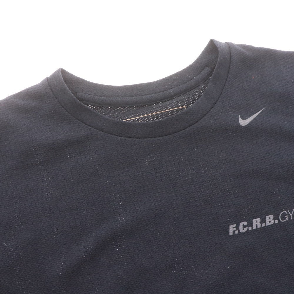 ■ F.C.Real Bristol FCRB ナイキ トレーニングウェア 378426 A41 GYM ジム 長袖 Tシャツ トップス ロゴ メンズ L ブラック
