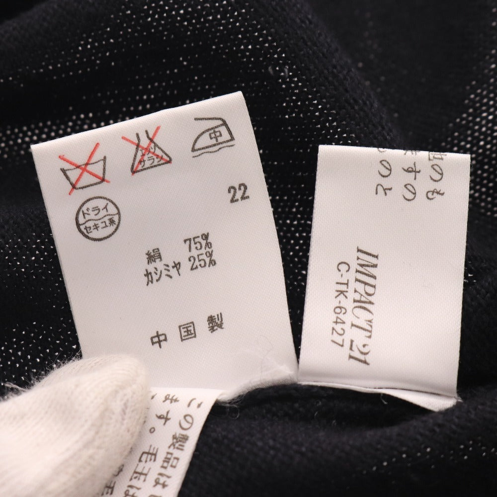 ■ ラルフローレン カーディガン 長袖 トップス 丸首 シンプル レディース 15（L相当） ブラック