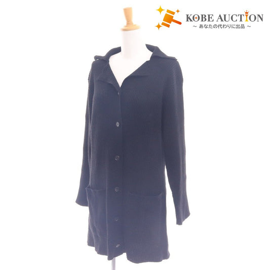 ■ レキップ ヨシエイナバ カーディガン 長袖 トップス リブ ポケット レディース ブラック