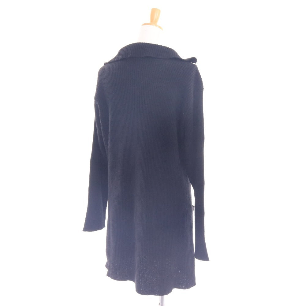 ■ レキップ ヨシエイナバ カーディガン 長袖 トップス リブ ポケット レディース ブラック