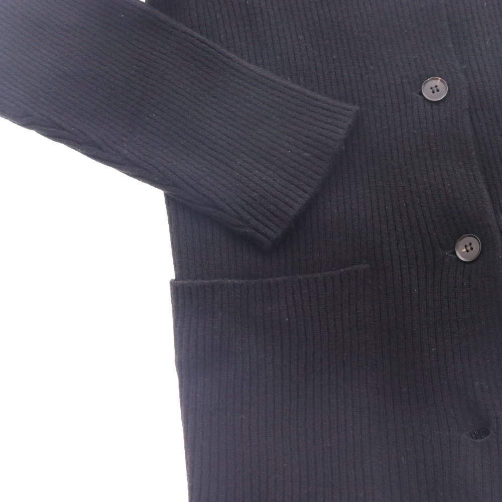 ■ レキップ ヨシエイナバ カーディガン 長袖 トップス リブ ポケット レディース ブラック