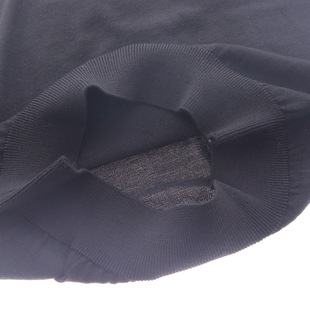 ■ バーバリー セーター トップス シンプル 丸首 刺繍 レディース M ブラック