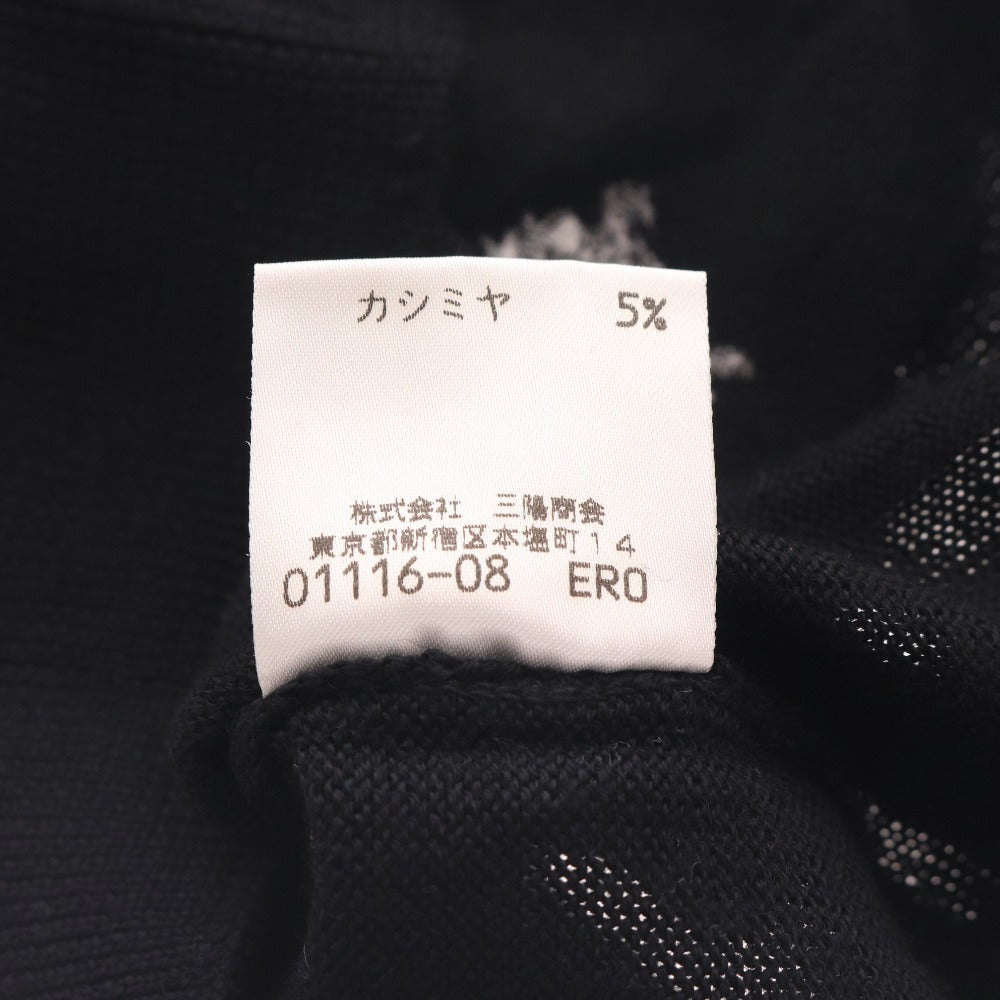 ■ バーバリー セーター トップス シンプル 丸首 刺繍 レディース M ブラック