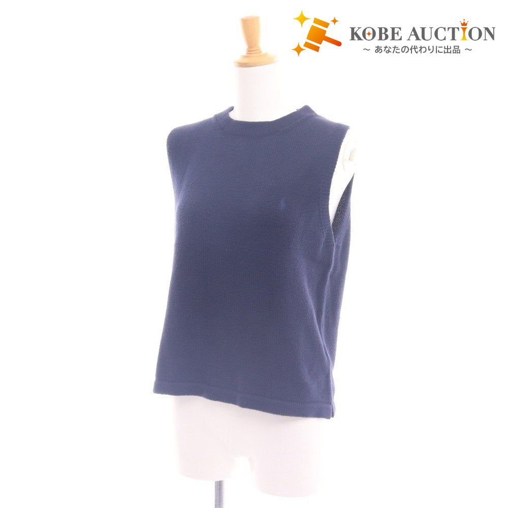 ■ ラルフローレンスポーツ ベスト トップス 刺繍ロゴ レディース L ネイビー