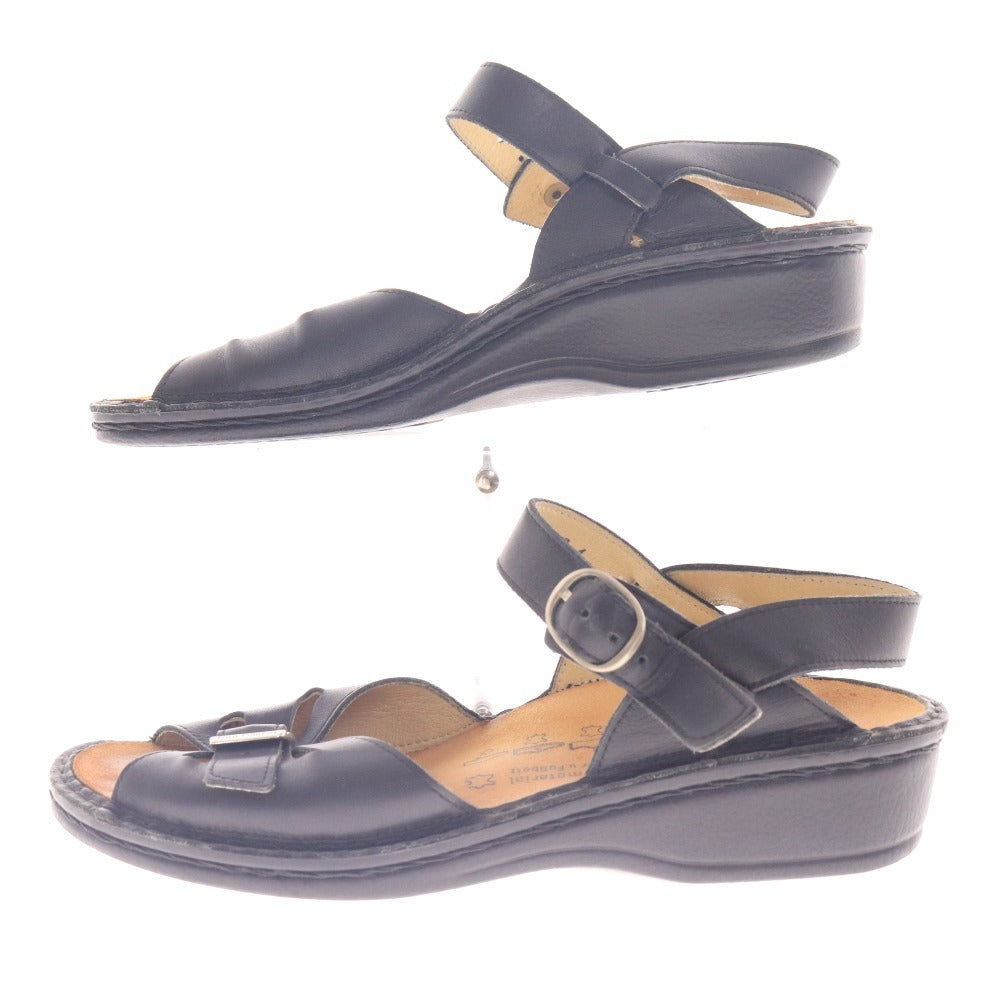 ■ フィンコンフォート サンダル 靴 ドイツ製 レディース D 39 ブラック