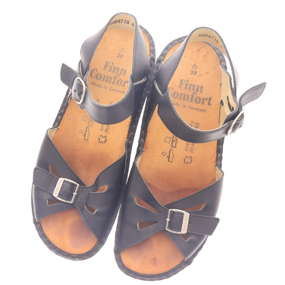 ■ フィンコンフォート サンダル 靴 ドイツ製 レディース D 39 ブラック