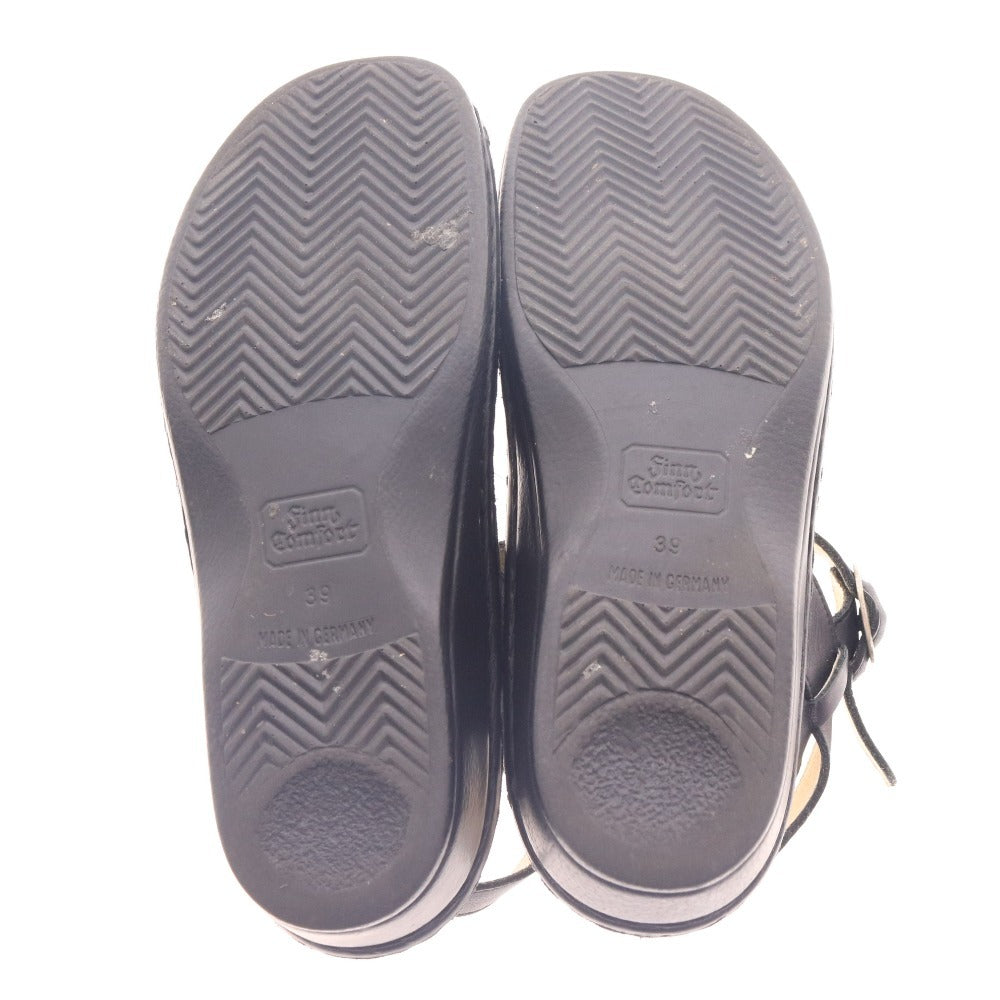 ■ フィンコンフォート サンダル 靴 ドイツ製 レディース D 39 ブラック