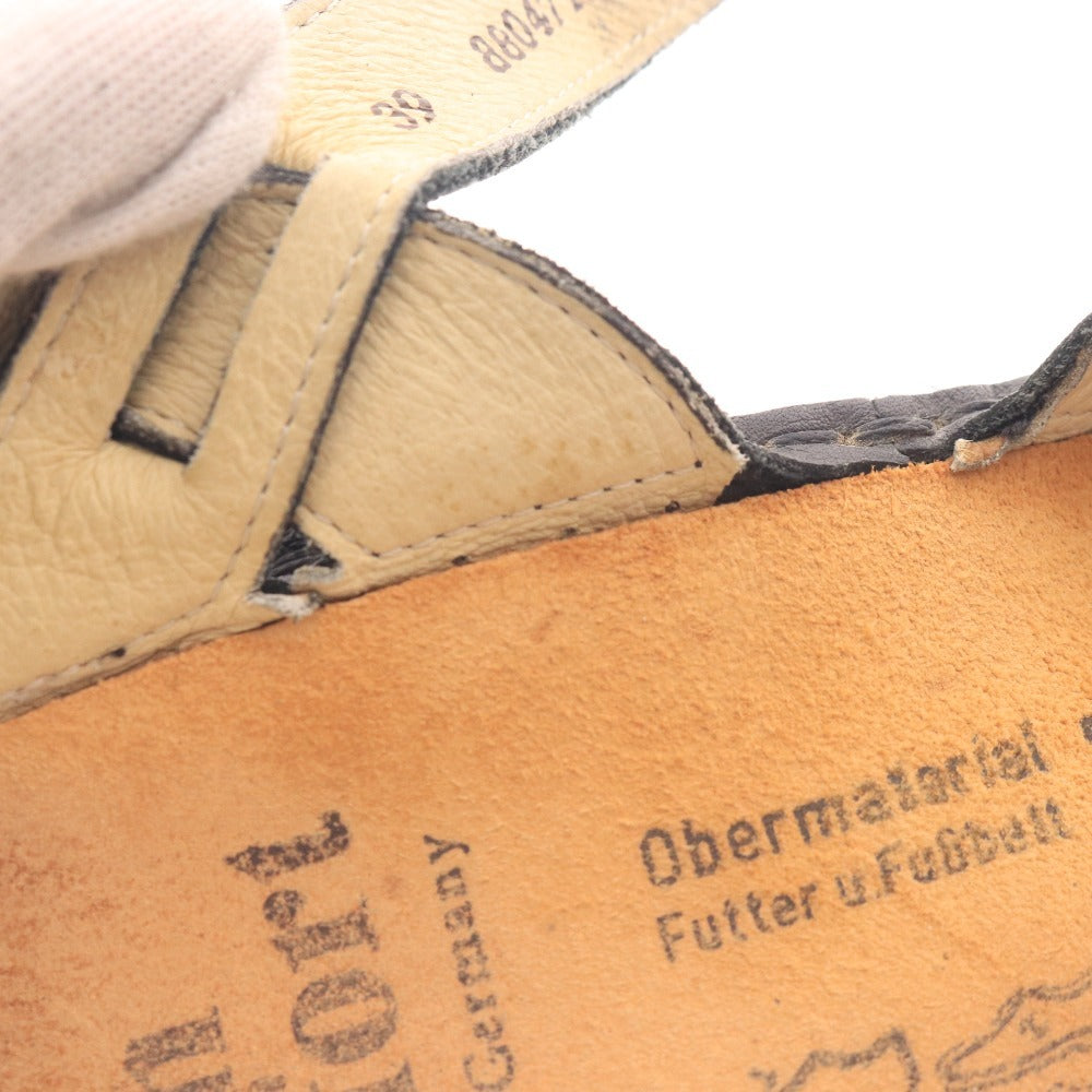 ■ フィンコンフォート サンダル 靴 ドイツ製 レディース D 39 ブラック