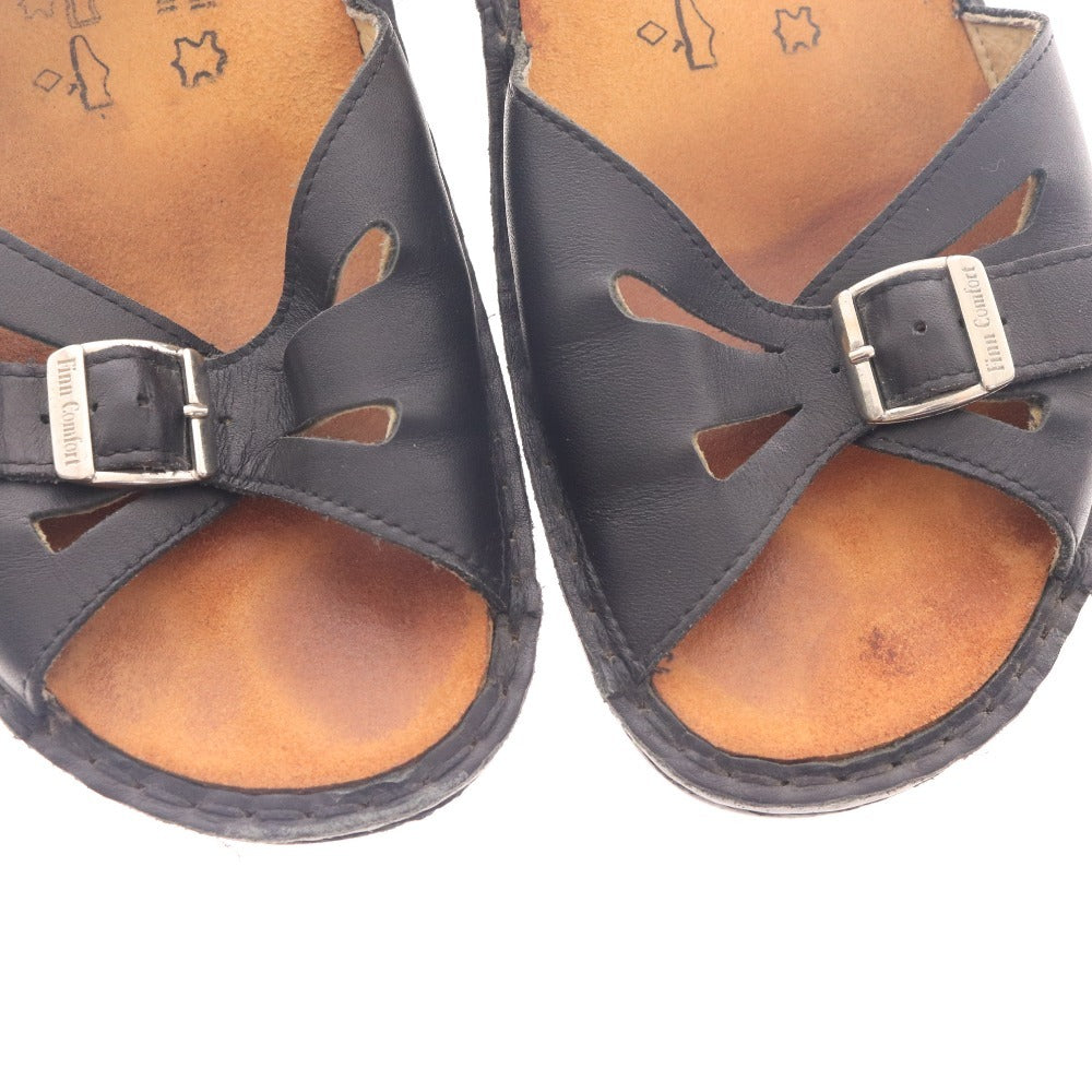 ■ フィンコンフォート サンダル 靴 ドイツ製 レディース D 39 ブラック