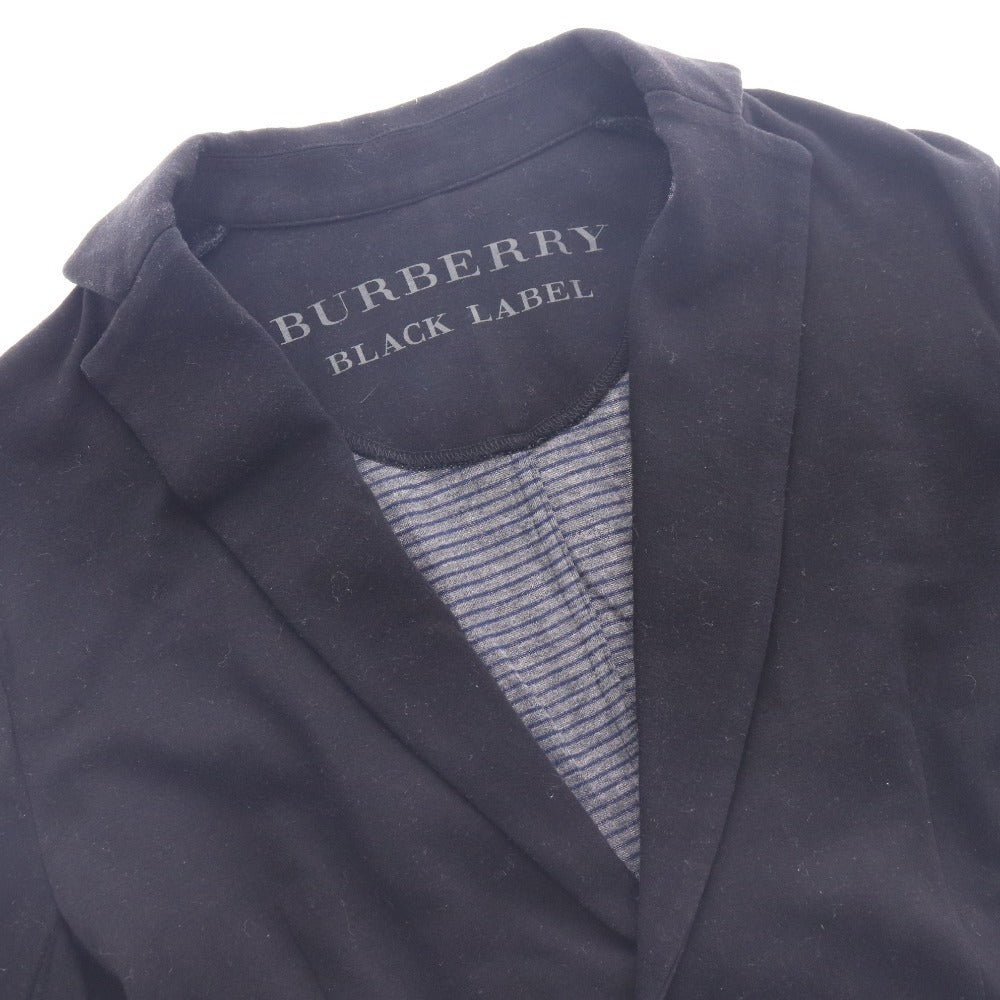 ■ バーバリー ブラックレーベル ジャケット トップス 無地 メンズ 2 ブラック