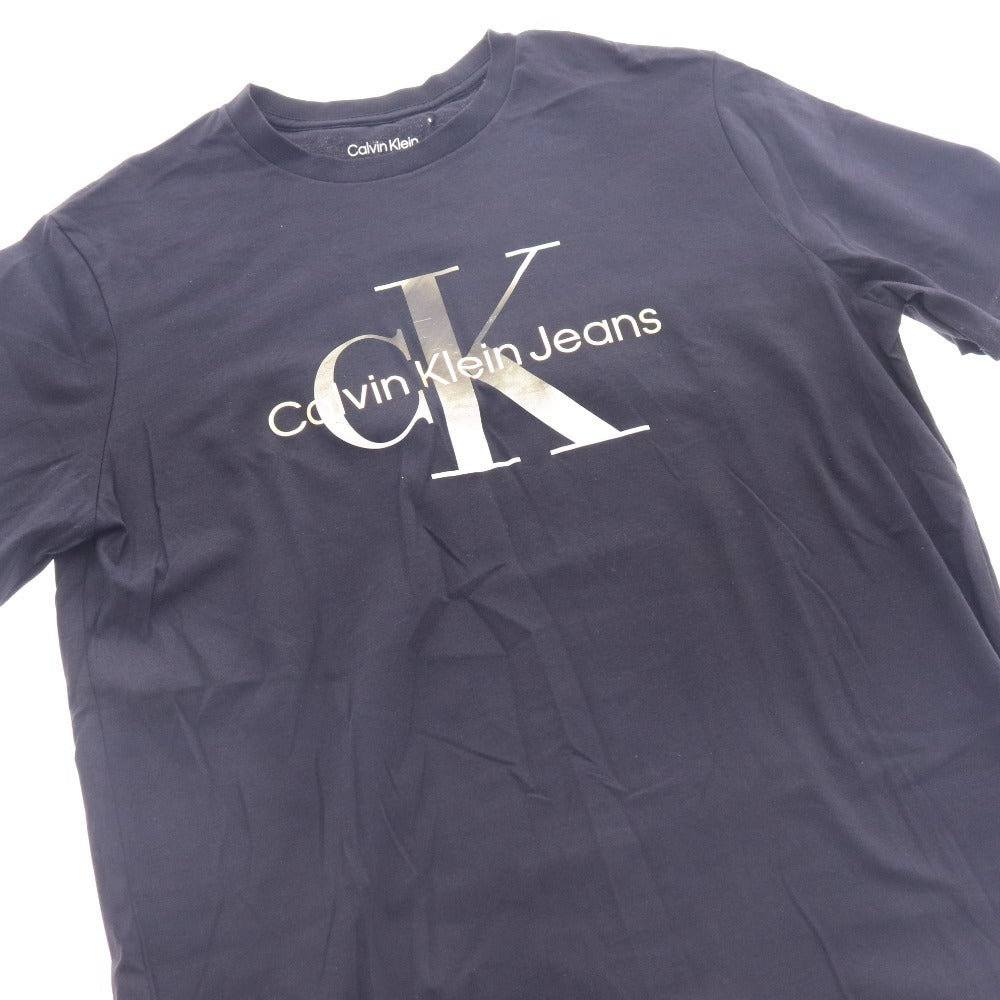 ■ カルバンクライン Tシャツ 半袖 トップス 丸首 ロゴ メンズ レディース M ブラック タグ付き 未使用