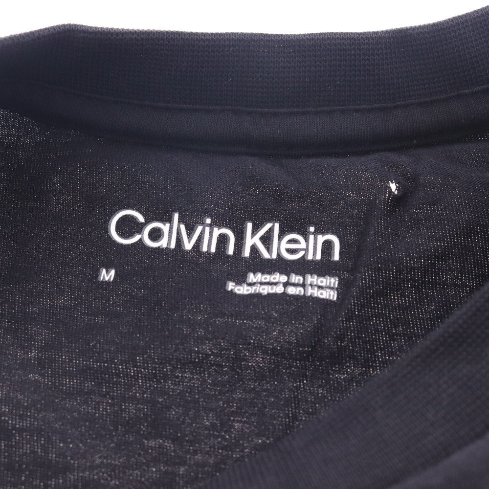 ■ カルバンクライン Tシャツ 半袖 トップス 丸首 ロゴ メンズ レディース M ブラック タグ付き 未使用