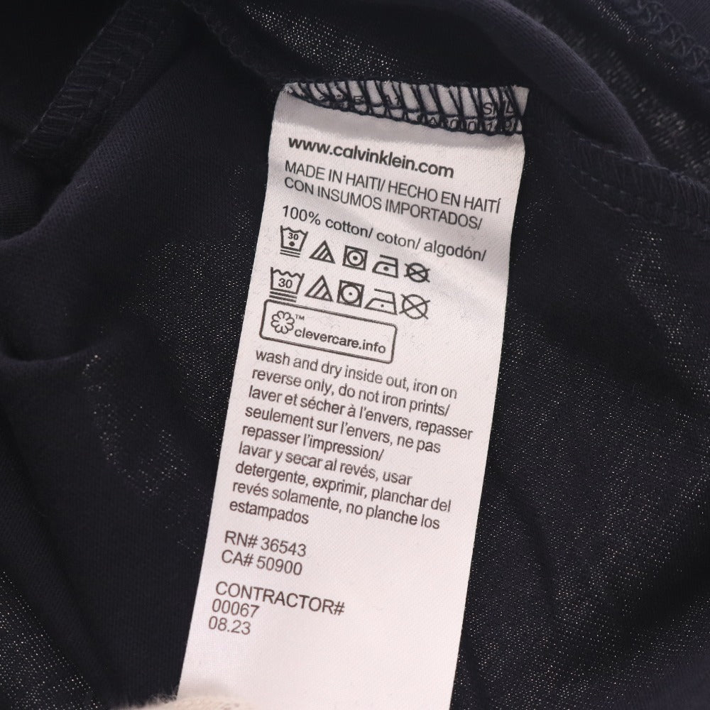 ■ カルバンクライン Tシャツ 半袖 トップス 丸首 ロゴ メンズ レディース M ブラック タグ付き 未使用