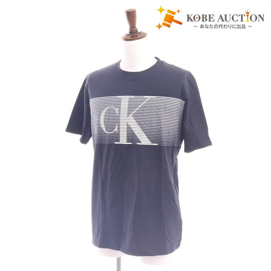 ■ カルバンクライン Tシャツ 半袖 トップス 丸首 ロゴ メンズ レディース M ブラック タグ付き 新品 未使用