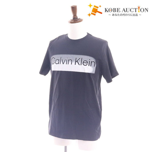 ■ カルバンクライン Tシャツ 半袖 トップス 丸首 ロゴ メンズ レディース S ブラック タグ付き 新品 未使用