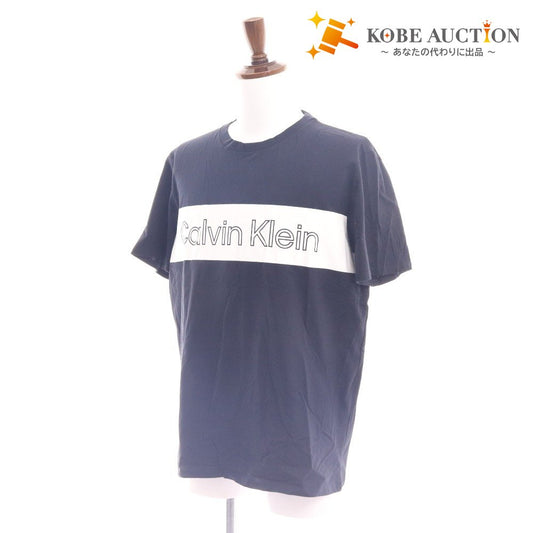 ■ カルバンクライン Tシャツ 半袖 トップス 丸首 ロゴ メンズ レディース L ブラック タグ付き 新品 未使用