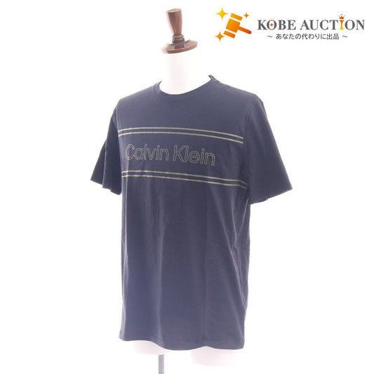■ カルバンクライン Tシャツ 半袖 トップス 丸首 ロゴ メンズ レディース M ブラック タグ付き 未使用