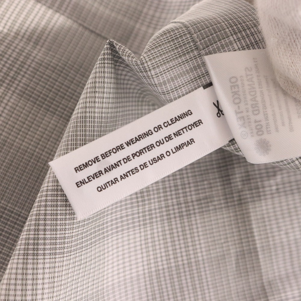 ■ カルバンクライン シャツ 長袖 トップス チェック柄 襟 メンズ XL カーキグレー系 タグ付き 新品 未使用