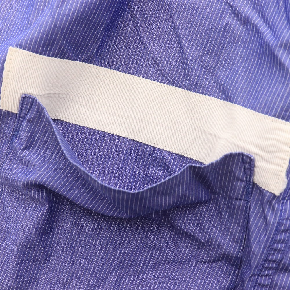 ■ フラボア シャツ 長袖 トップス ストライプ ポケット メンズ ブルー