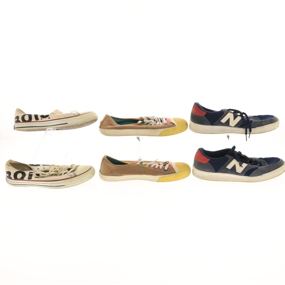 ■ Frapbois ニューバランス チャムス スニーカー 3点セット まとめ売り シューズ 靴 紐 ホワイト ブラウン ネイビー