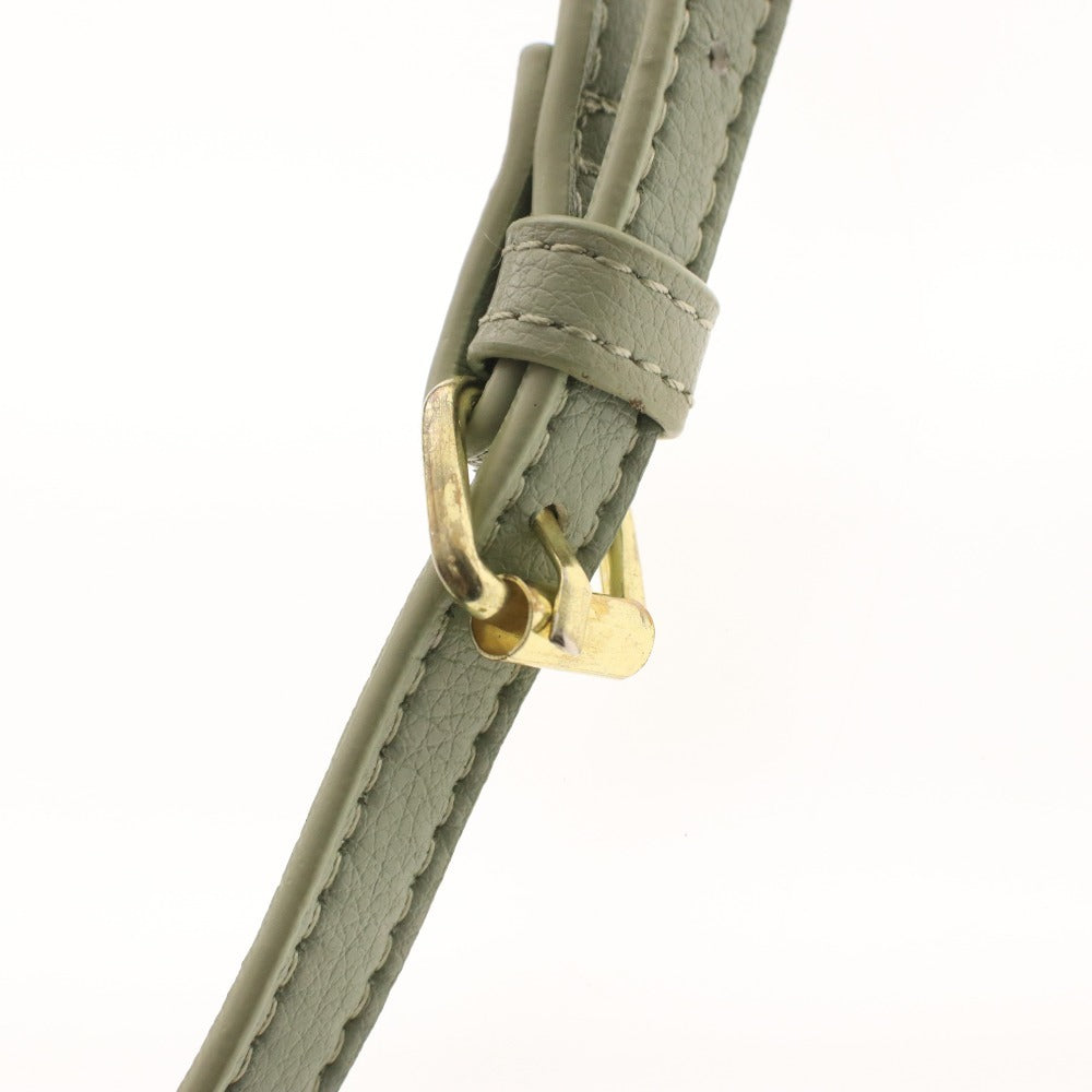 Legato Largo Legato Largo Shoulder Bag Pouch with Zipper and Gold Hardware, Women's, Light Green