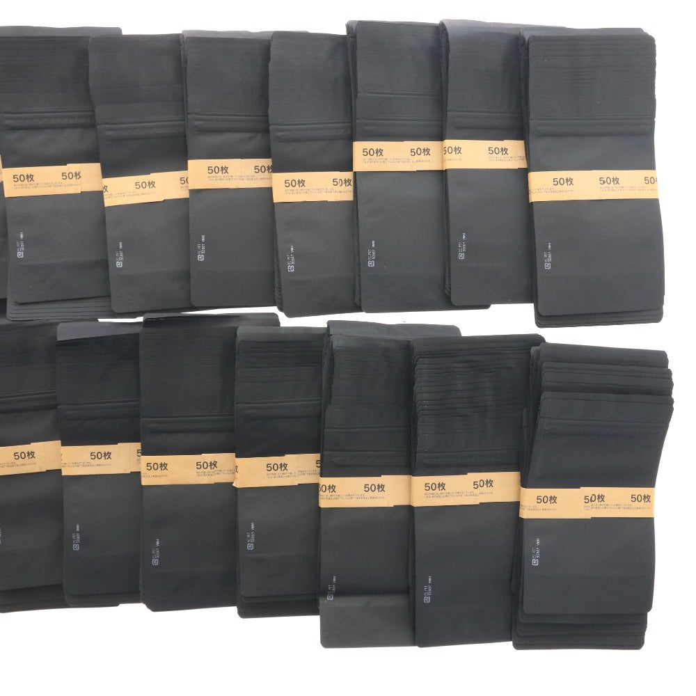 ■ スタンド袋 大量セット まとめ売り No.50507 ポリ袋 ラッピング 包装 チャック付き 透明窓付き 黒 未使用
