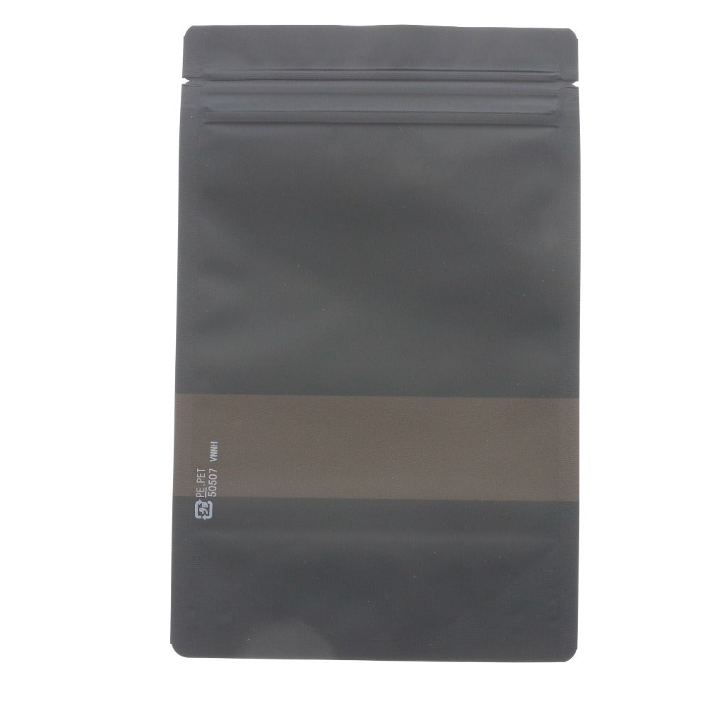 ■ スタンド袋 大量セット まとめ売り No.50507 ポリ袋 ラッピング 包装 チャック付き 透明窓付き 黒 未使用