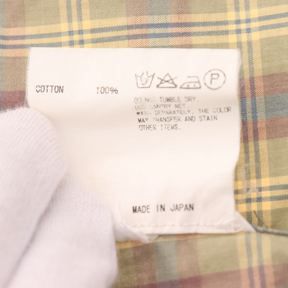 ■ カラー シャツ 長袖 トップス チェック メンズ 2 ブルー グリーン系