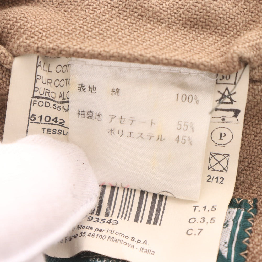 ■ ルビアム テーラードジャケット ブレザー 長袖 メンズ 48 （L相当）ブラウン