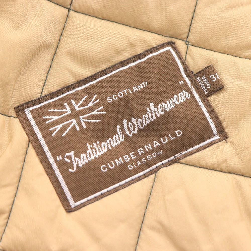 ■ トラディショナル ウェザーウェア ジャケット コート アウター キルティング メンズ 38 （M相当）グリーン