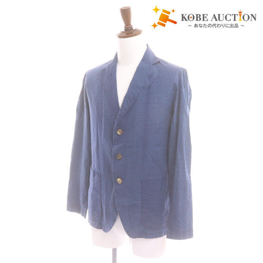 ■ Lardini tailored jacket, long sleeves, 100% cotton, men's, size XS, navy