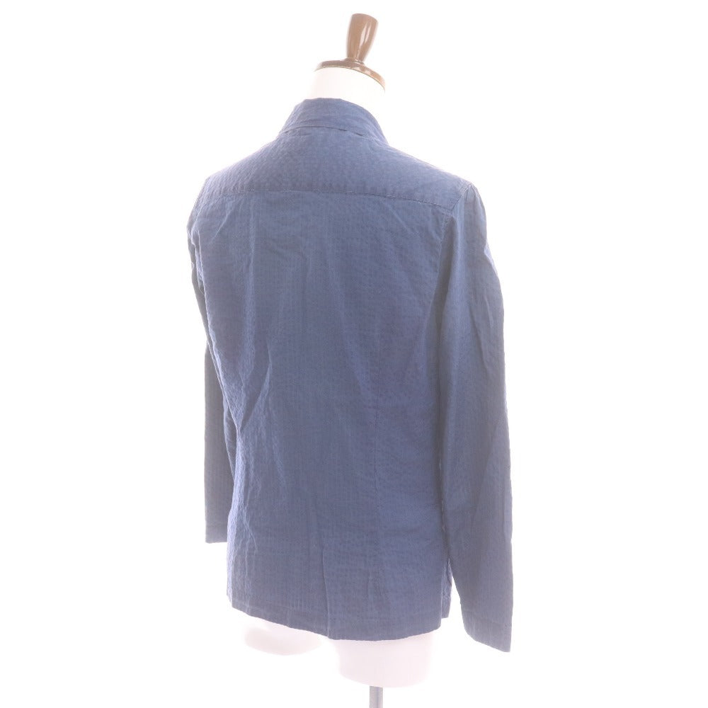 ■ Lardini tailored jacket, long sleeves, 100% cotton, men's, size XS, navy