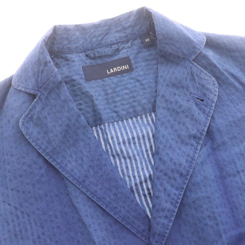 ■ Lardini tailored jacket, long sleeves, 100% cotton, men's, size XS, navy