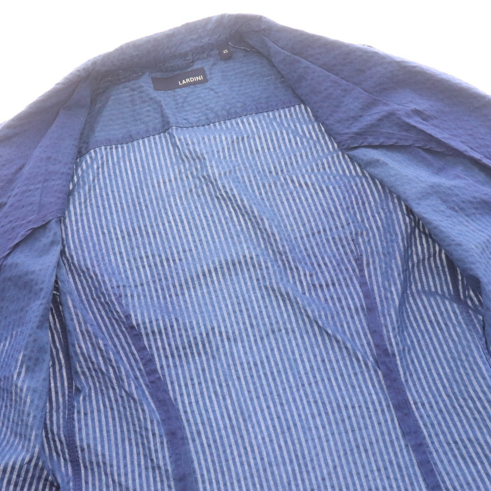 ■ Lardini tailored jacket, long sleeves, 100% cotton, men's, size XS, navy