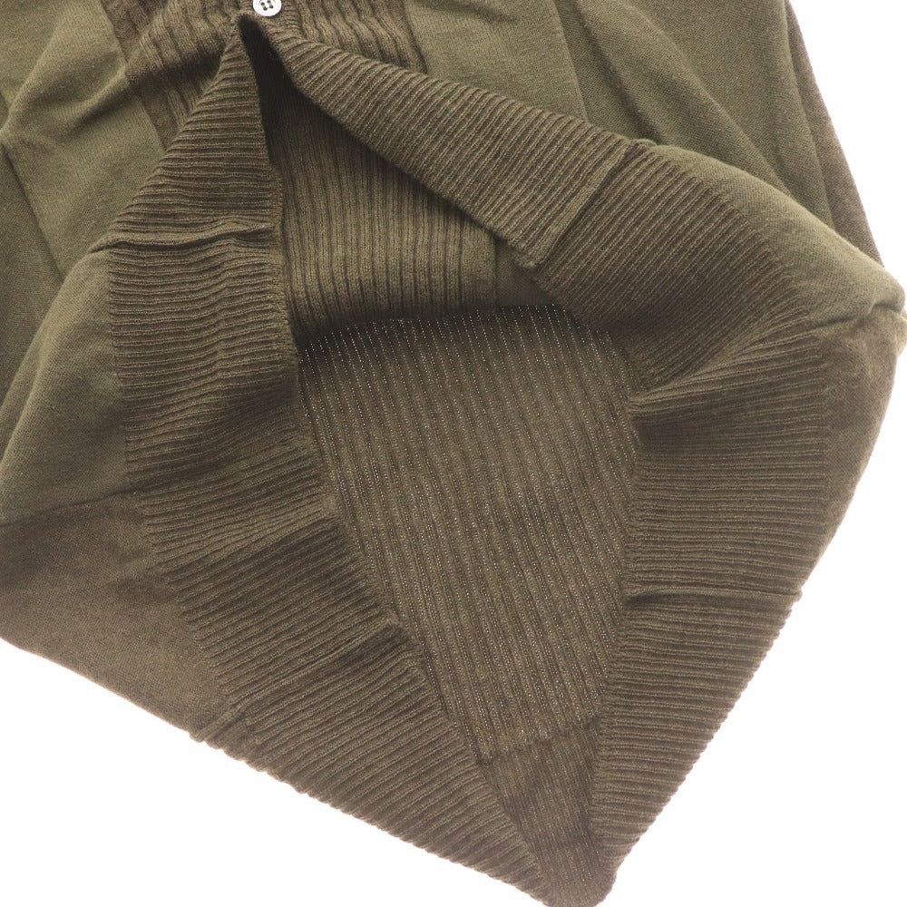 ■ ニールバレット ニット セーター トップス Vネック リブ メンズ カーキ