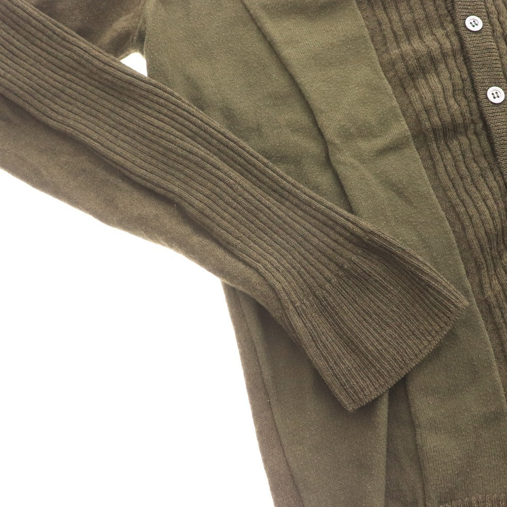 ■ ニールバレット ニット セーター トップス Vネック リブ メンズ カーキ