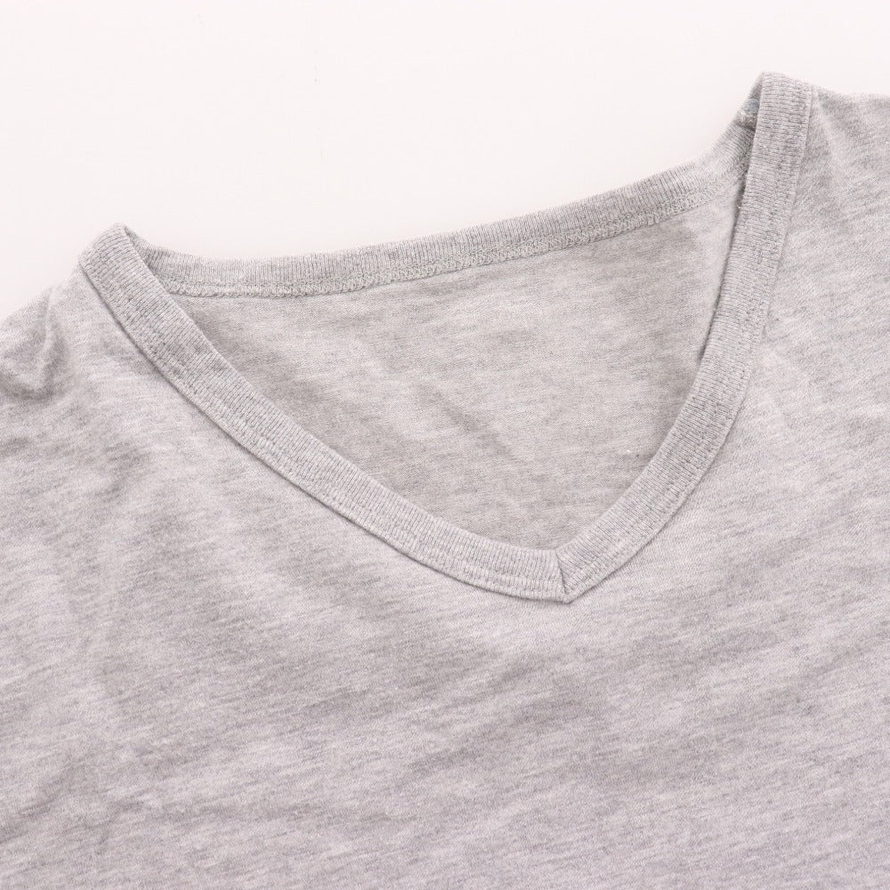 ■ ビズビム Tシャツ カットソー 半袖 トップス シンプル Vネック メンズ 1 （S相当）グレー