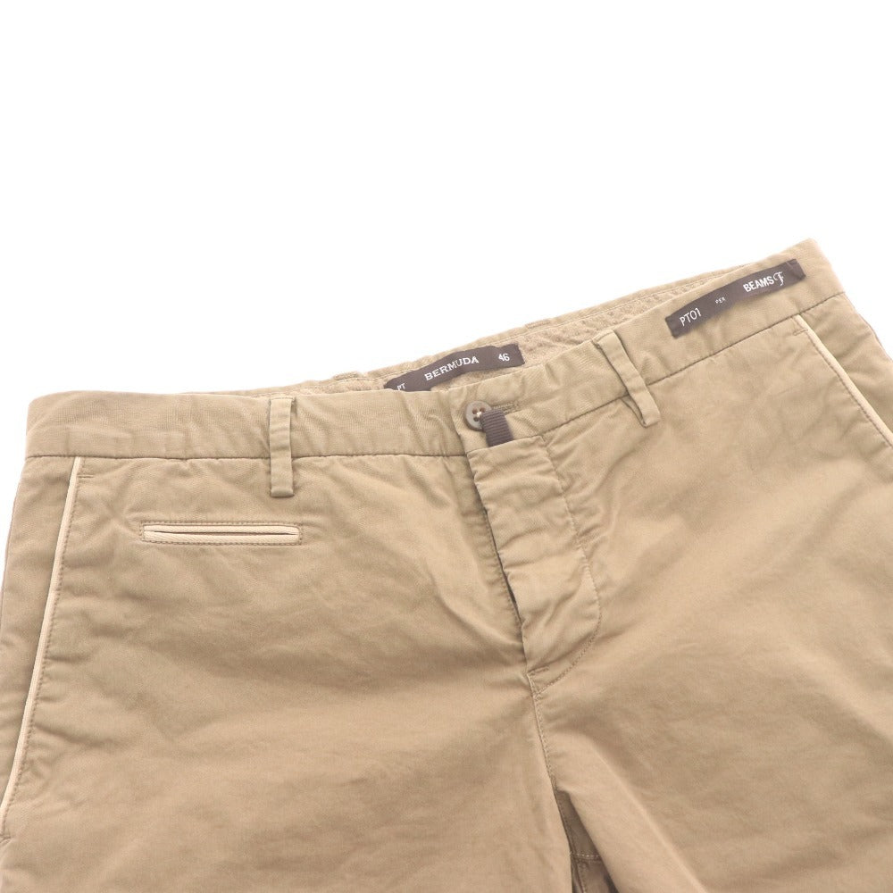 ■ PT01 ピーティーゼロウーノ バミューダパンツ ハーフパンツ ボトムス ロールアップ メンズ 46 （M相当）カーキ