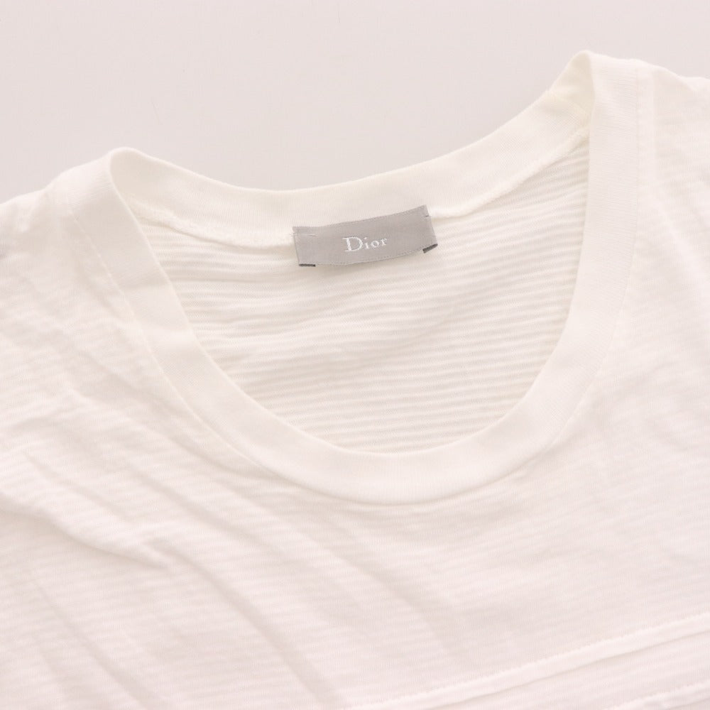 ■ Dior Short Sleeve Ruffle Top, Men's, XXS, White