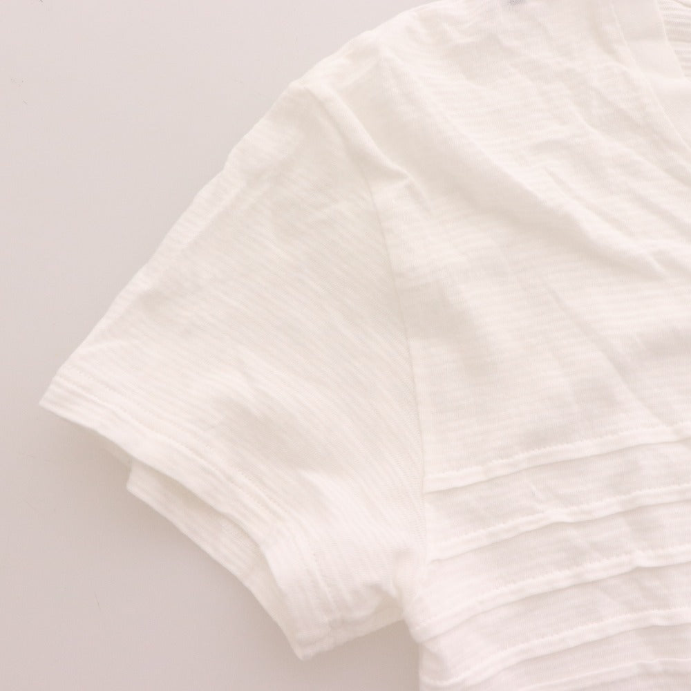 ■ Dior Short Sleeve Ruffle Top, Men's, XXS, White