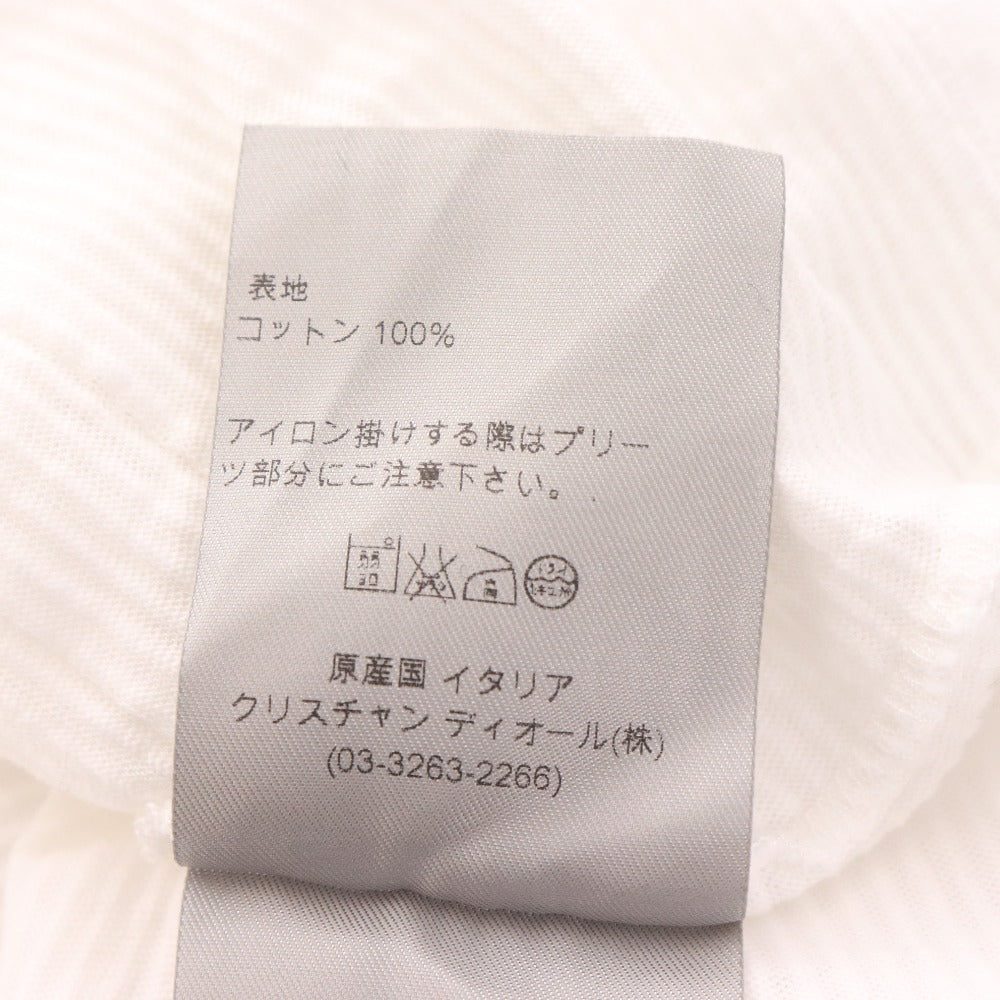 ■ Dior Short Sleeve Ruffle Top, Men's, XXS, White