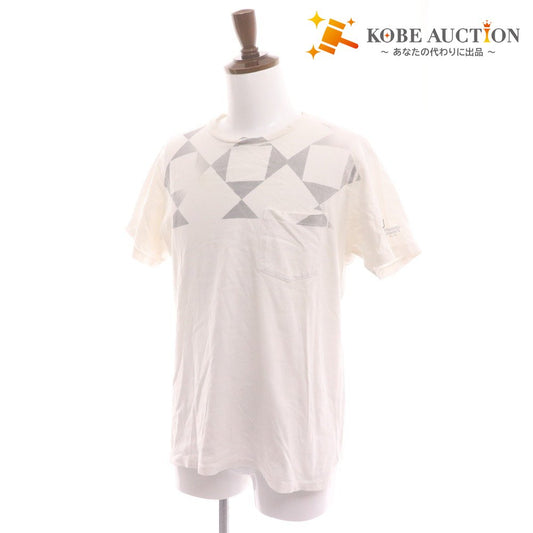 ■ エンジニアドガーメンツ Tシャツ カットソー 半袖 トップス 胸ポケット メンズ M ホワイトグレー