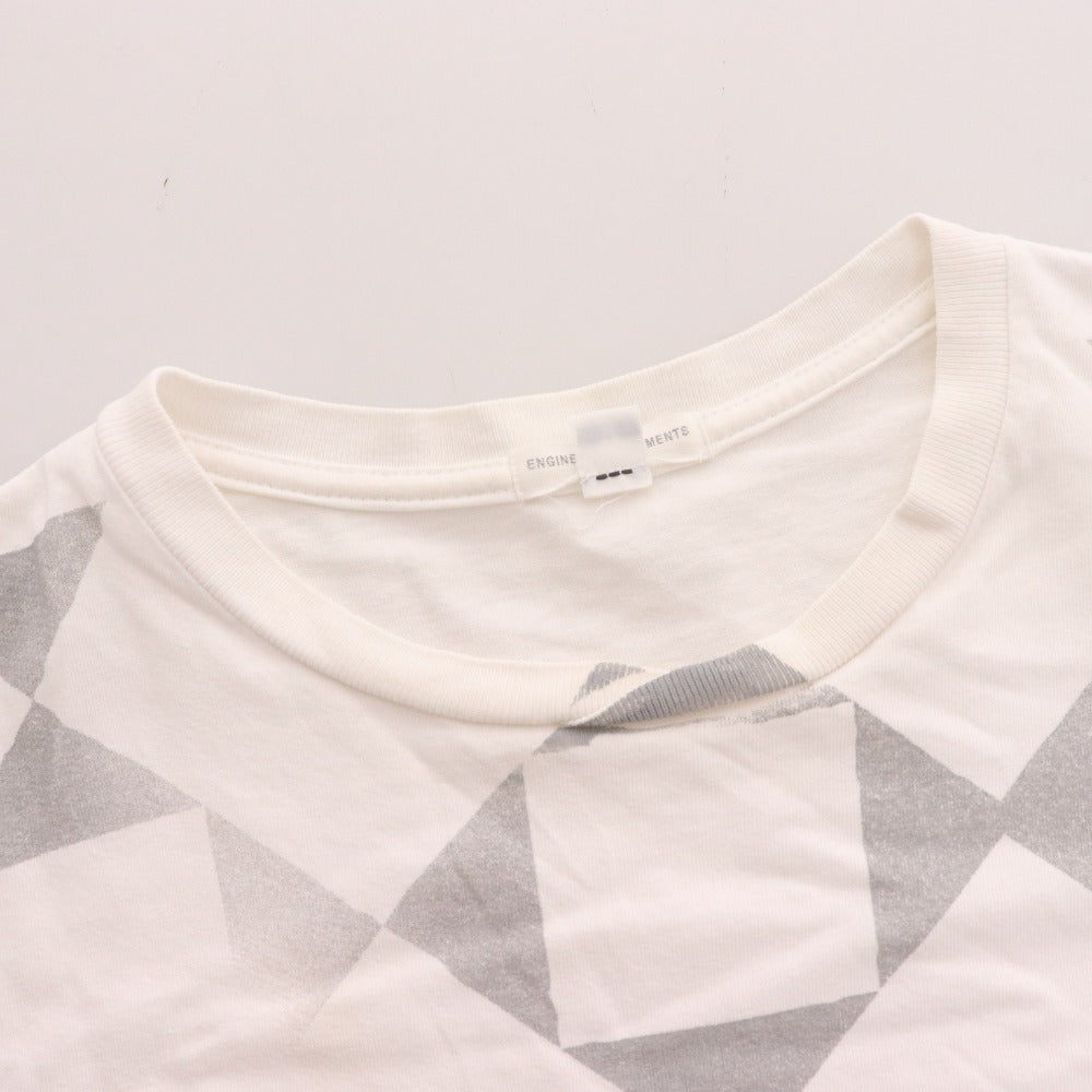 ■ エンジニアドガーメンツ Tシャツ カットソー 半袖 トップス 胸ポケット メンズ M ホワイトグレー